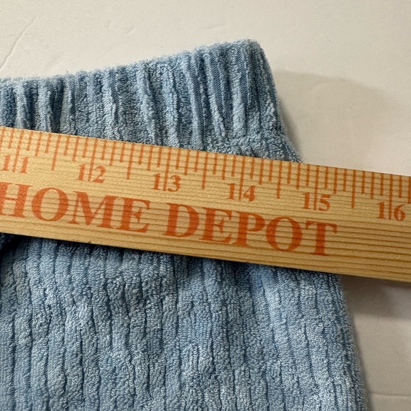 Z Supply Light Blue Ribbed French Terry Wide Leg Knit Pants. Elastic Waist. Soft - Picture 4 of 16